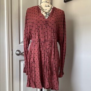Polka Dot Long Sleeve Dress